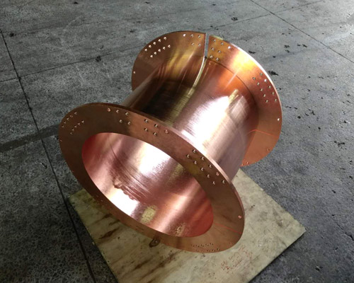 The machining of the coils of copper coils