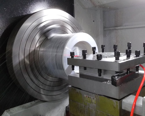 Large diameter cylinder CNC turning processing