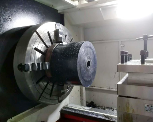 350mm large diameter POM race steel bar turning processing
